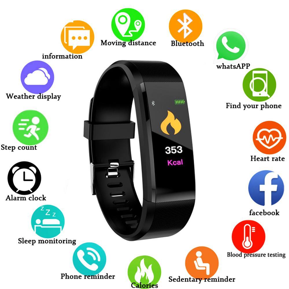 New Smart Watch For Men and Women With Heart Rate Monitor Blood Pressure Fitness Tracker Smartwatch For Sport Support  IOS Android Sistems