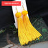 Bohemian Tassel Crystal Long Drop Earrings for Women Red Cotton Silk Fabric Fringe Earrings Fashion Woman Jewelry