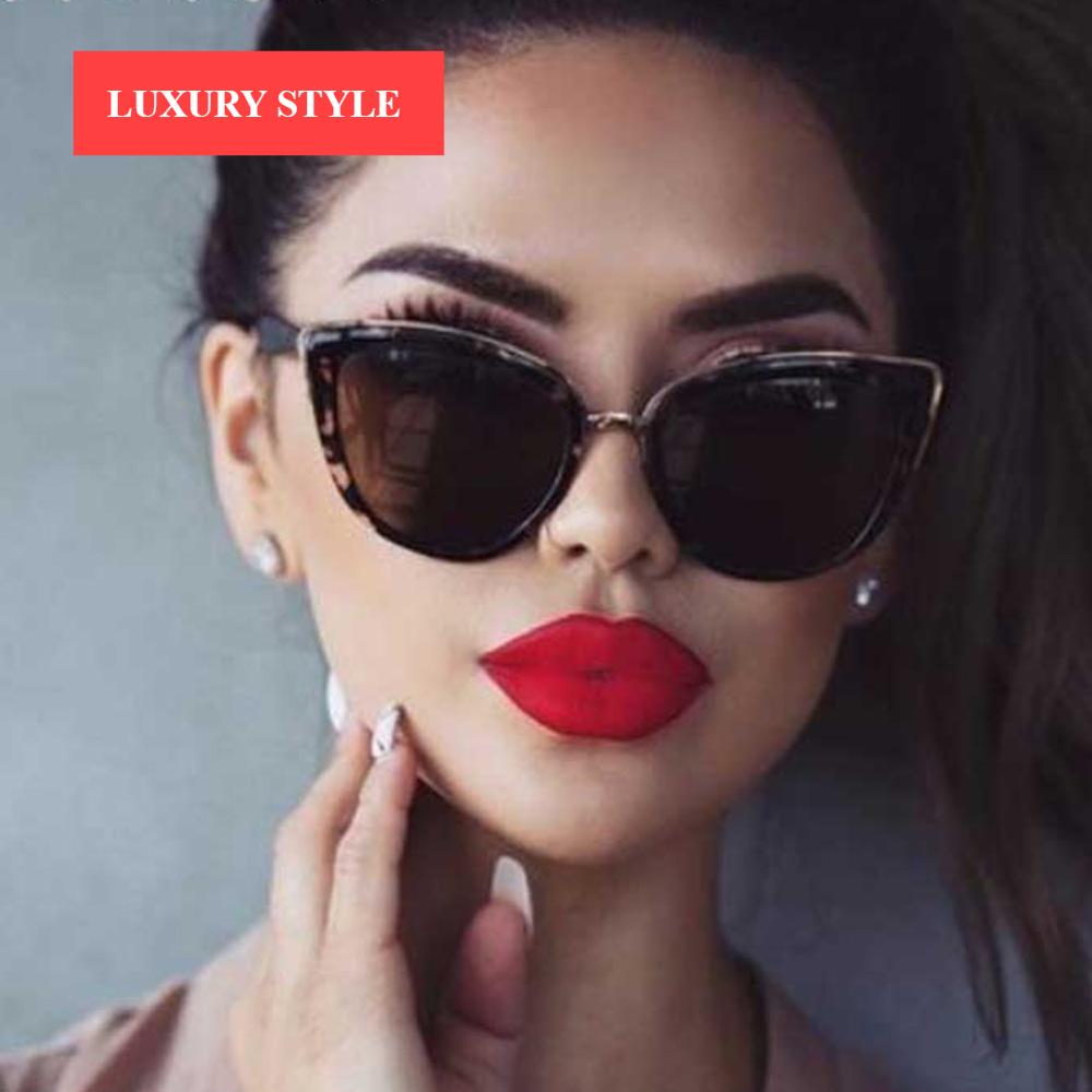 Luxury Modern Luxury Cateye  Woman Vintage Classic Gradient Lady Sunglassese  With  UV400 Protection