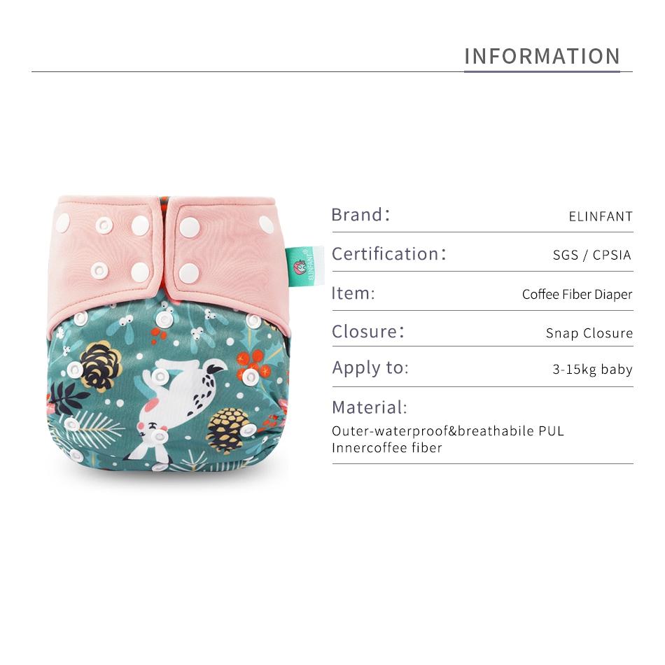 Trend New Print Eco-friendly Cloth Diaper Baby pocket Waterproof Cartoon Owl Baby Diapers Reusable Cloth Nappies For Baby and Kids