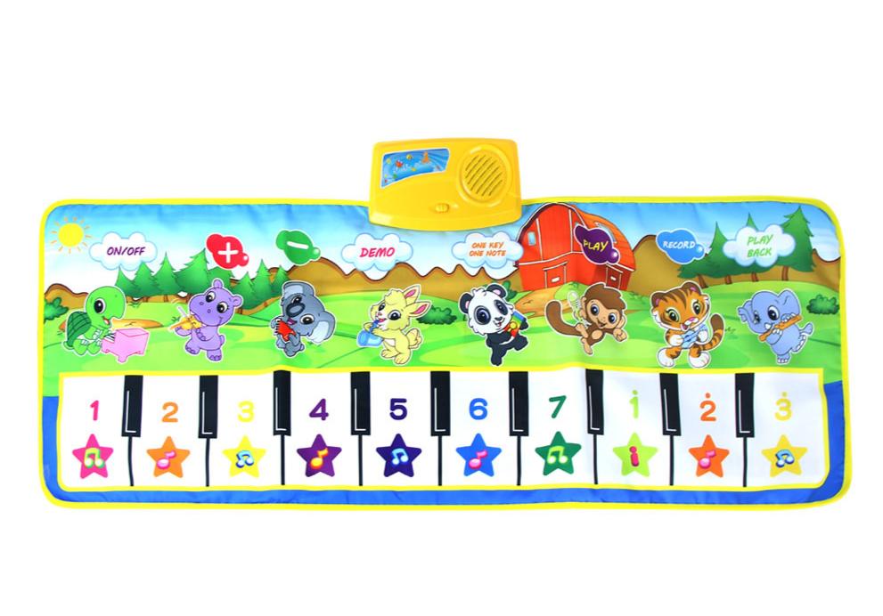 Baby Mat Musical Carpet Music Mat Piano Mat & 8 Instrument Tone Early Educational Toys For Kids Piano