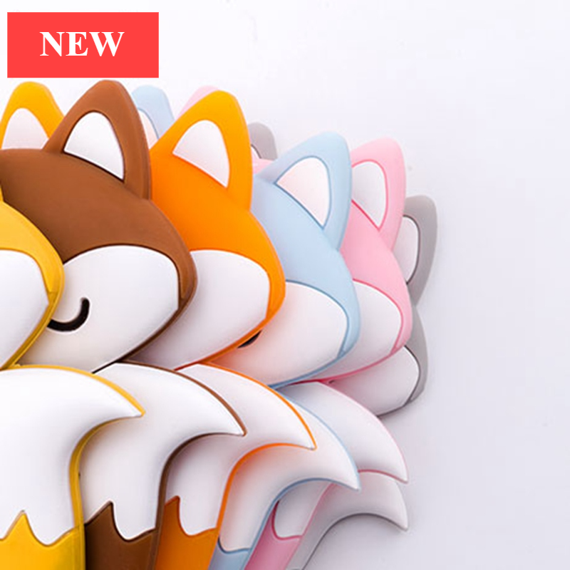 New Sets Baby Silicone Teether Rodent Silicone Animal Fox Teeth Chew Children Goods