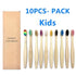 10 Pcs Natural Colorful Toothbrush Eco Friendly Soft Bamboo Toothbrush Bamboo Tooth Dental Oral Care Wood Tooth Brushes - STEVVEX Beauty - 10 pcs Toothbrush, 721, Bamboo Toothbrush, colorful Toothbrush, Eco Toothbrush, natural Toothbrush, Oral Care, simple Toothbrush, soft Toothbrush, Toothbrush - Stevvex.com