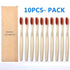 10 Pcs Natural Colorful Toothbrush Eco Friendly Soft Bamboo Toothbrush Bamboo Tooth Dental Oral Care Wood Tooth Brushes - STEVVEX Beauty - 10 pcs Toothbrush, 721, Bamboo Toothbrush, colorful Toothbrush, Eco Toothbrush, natural Toothbrush, Oral Care, simple Toothbrush, soft Toothbrush, Toothbrush - Stevvex.com