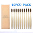 10 Pcs Natural Colorful Toothbrush Eco Friendly Soft Bamboo Toothbrush Bamboo Tooth Dental Oral Care Wood Tooth Brushes - STEVVEX Beauty - 10 pcs Toothbrush, 721, Bamboo Toothbrush, colorful Toothbrush, Eco Toothbrush, natural Toothbrush, Oral Care, simple Toothbrush, soft Toothbrush, Toothbrush - Stevvex.com