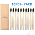 10 Pcs Natural Colorful Toothbrush Eco Friendly Soft Bamboo Toothbrush Bamboo Tooth Dental Oral Care Wood Tooth Brushes - STEVVEX Beauty - 10 pcs Toothbrush, 721, Bamboo Toothbrush, colorful Toothbrush, Eco Toothbrush, natural Toothbrush, Oral Care, simple Toothbrush, soft Toothbrush, Toothbrush - Stevvex.com