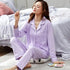 100% Cotton New Trendy  Pajamas For Women Full Sleeves Pajamas Button Down Winter Sleepwear Set Women White Cotton Pajamas 2021 - Treko - 2021 pajamas, 2021 trends, birthday gifts, comfortable pajamas, fashion 2021, new trend 2021, pajamas 2021, pajamas for women, pajamas set, trends 2021, trendy pajamas, trendy pajamas 2021, trendy pajamas for women, winter pajamas, winter pajamas 2021, winter women pajamas, women pajamas- Stevvex.com