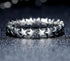 Silver Star Ring For Women Wedding 925 Sterling Silver Stackable Finger Ring Luxury Jewelry