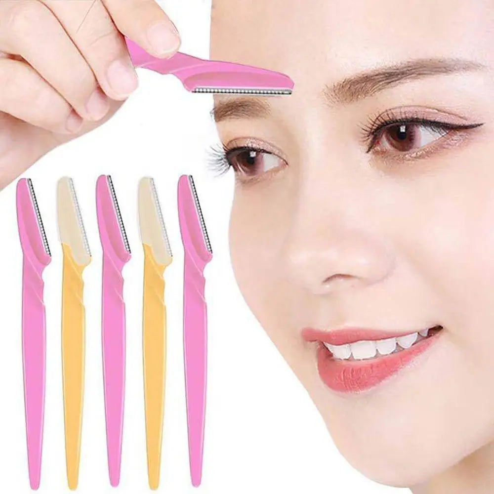 10pcs Exfoliating Dermaplaning Eyebrow Razor - Facial Hair Remover Women Beauty Makeup Skin Care Tools - ALLURELATION - 576, Beaity tools, Beauty Makeup Tool, Beauty Slimming Tools Roller, Beauty tool, Dermaplaning Eyebrow Razo, Make up, Make up tools, razor, Women razor - Stevvex.com