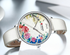 Womens Watches With Decoupage Flower Patterns And Details Of Large Roman Numbers