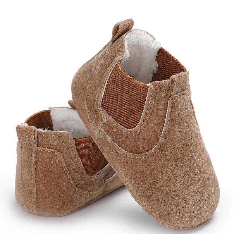 Small Leather Soft Comfy Baby Shoes Newborn Cotton Toddler Durable Lightweight Boots