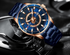 Men's  Modern Sports Waterproof Watch Luxury Unique Design  Fluorescent Hands Perfect Gift