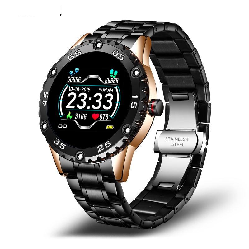 New Smart Watch For Men  With IP67 Waterproof Protecion and Heart Rate Fitness Tracker Pedometer For Android and IOS sistems Steel Band Sports Men Smart Watch