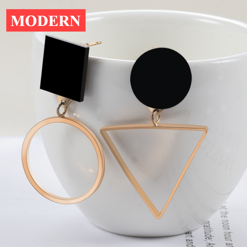 Elegant Geometric Acrylic Fashion Statement Drop Perfect Earrings For Women Vintage Resin Oval Modern Round Dangle Earring 2020 Brincos Wedding Jewelry