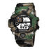 Shock Military Army Mens Watch In Camouflage  Style With LED Digital Back Light With Luminous  Effect