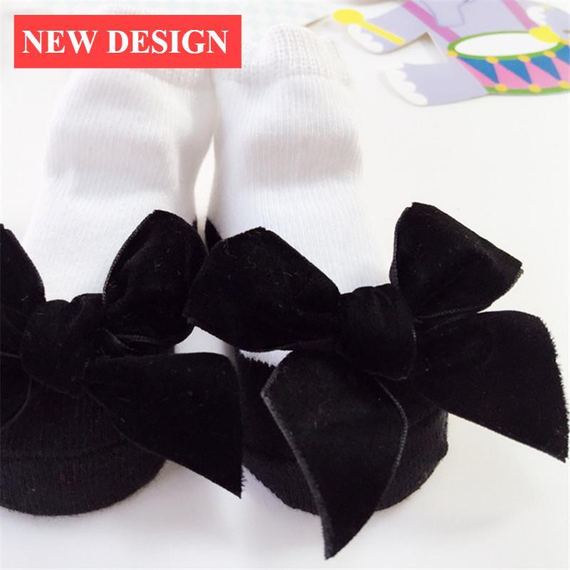 Bowknot Baby Girls Cotton Socks For Children Princess Socks For Newborn Baby Clothing In Modern Style