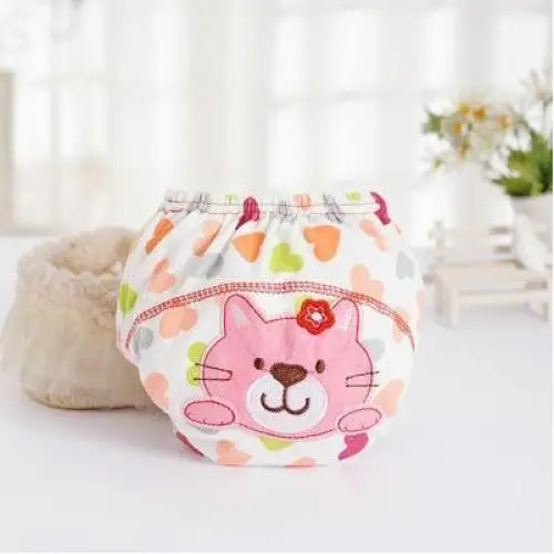 1Pcs Cute Baby Diapers Reusable Nappies Cloth Diaper Washable Cotton Training Pants Panties - STEVVEX Baby  - baby, baby care, baby diaper covers, baby diapers, baby gifts, baby items, baby nappies, baby nursing products, baby potty training pants, baby products, baby training panties, baby washable nappies, baby waterproof nappies - Stevvex.com