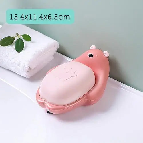 1Pcs Faucet Shape Draining Soap Dish Portable Bathroom Products Double Layer 3Colors Eco - friendly Soap Box Draining