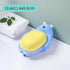 1Pcs Faucet Shape Draining Soap Dish Portable Bathroom Products Double Layer 3Colors Eco - friendly Soap Box Draining