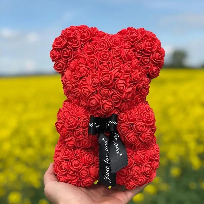 2021 Cute Artificial Flower Rose of Teddy Bear Christmas Decoration for Home Valentines Women Gifts - ALLURELATION GIFTS - 580, Best Gift Item, Birthday gifts, Christmas Gifts, gifts, Gifts for girlfriends, Gifts for wife, Home decoration teddy bears, Rose Teddy Bear, Teddy Bear, Teddy Bear Gift, Thanksgiving gifts, Valentine Gifts - Stevvex.com