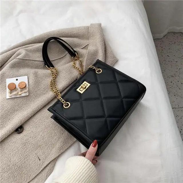 2021 Fashion Shoulder Bag Women Travel Bags Leather Pu Quilted Bag - Female Trendy Luxury Designer Handbags - ALLURELATION - 575, Bags, Bags for Girls, Bags for Ladies, Bags For Teenagers, Bags in demand, Bags in Sale, Best selling Bags, Birthday Gift, Chain strap bag, Cute Short Purses, Designer Handbags, Female Bags, Luxury Bags, Shoulder Bag, Shoulder Bags, Women Handbags - Stevvex.com