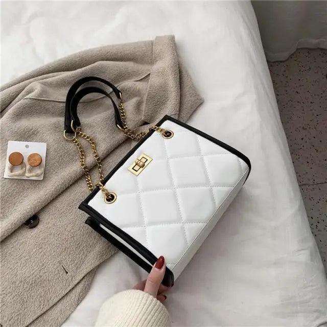 2021 Fashion Shoulder Bag Women Travel Bags Leather Pu Quilted Bag - Female Trendy Luxury Designer Handbags - ALLURELATION - 575, Bags, Bags for Girls, Bags for Ladies, Bags For Teenagers, Bags in demand, Bags in Sale, Best selling Bags, Birthday Gift, Chain strap bag, Cute Short Purses, Designer Handbags, Female Bags, Luxury Bags, Shoulder Bag, Shoulder Bags, Women Handbags - Stevvex.com