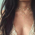 2021 New Bohemian Multilayer Cross Gold Pendant Necklaces For Women Fashion Punk Trend Fashion Necklace Jewelry