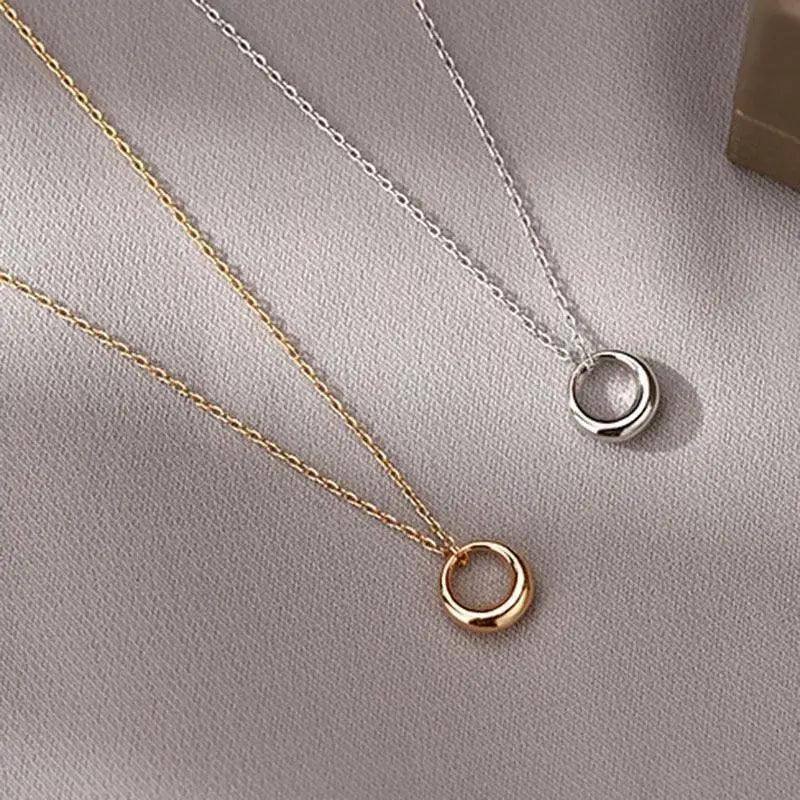 2021 New Fashion Aesthetic 925 Sterling Silver O chain Necklace Lovely Rolo Chain Necklace Jewelry For women Wedding