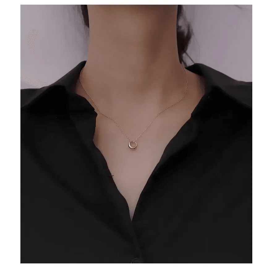 2021 New Fashion Aesthetic 925 Sterling Silver O chain Necklace Lovely Rolo Chain Necklace Jewelry For women Wedding