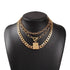 2021 New Trend Hip hop Gold Plated Thick Chain Metal Ball Chain Clavicle Necklace For Women - Aesthetic Fashion Style