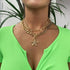 2021 New Trend Hip hop Gold Plated Thick Chain Metal Ball Chain Clavicle Necklace For Women - Aesthetic Fashion Style