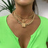 2021 New Trend Hip hop Gold Plated Thick Chain Metal Ball Chain Clavicle Necklace For Women - Aesthetic Fashion Style