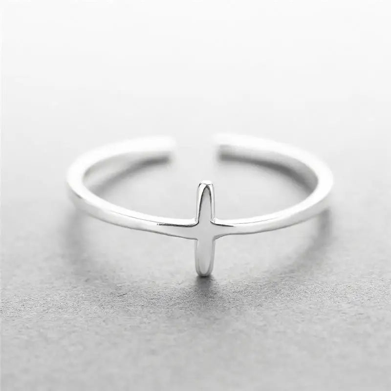 2021 Stylish 925 Silver Sterling Cross Tail Adjustable Ring for women - Aesthetic Stylish jewelry for women