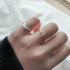 2021 Stylish 925 Silver Sterling Cross Tail Adjustable Ring for women - Aesthetic Stylish jewelry for women