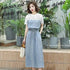 2021 Stylish Denim Jeans Modern Short Sleeve Summer Dress - Fashion Dresses for women Party Outfits - ALLURELATION - 578, Best choice for ladies, Best choice for the gift, best quality dress, Cute women Dresses, Denim Dresses, Dresses, Dresses for women, fancy gift, Fashion Dresses, fashionable outfit, gift for birthday, gift for the anniversary, luxury dress, modern casual dress, Stylish dress, Stylish Dresses - Stevvex.com