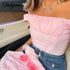 2021 Summer best fashion Elegant Pink Strap Crop Top T Shirt women's fashion flattering tops - ALLURELATION TOPS - 578, best fashion, best tank tops, bralette top outfit, burgandy top outfit, casual tops, classy tops, cool tops, cute outfits fashion, cute tops for fall, designer tops, Gifts for girlfriends, metalic top, outfit tops, shirts tops, stylish tops, summer tops, top fashion, tops summer, women Tops, womens tops casual - Stevvex.com