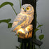 Solar LED Waterproof Premium Garden And Yard Lamp In Shape Of Owl With Stand And Solar Base Pathway Luxury Decoration