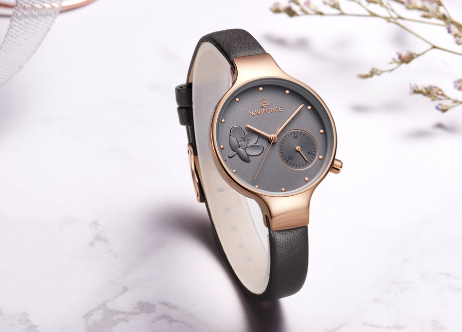 Elegant Women's Analog Quartz Watch With Leather Belt Waterproof Wristwatch Excellent Design Perfect Gift