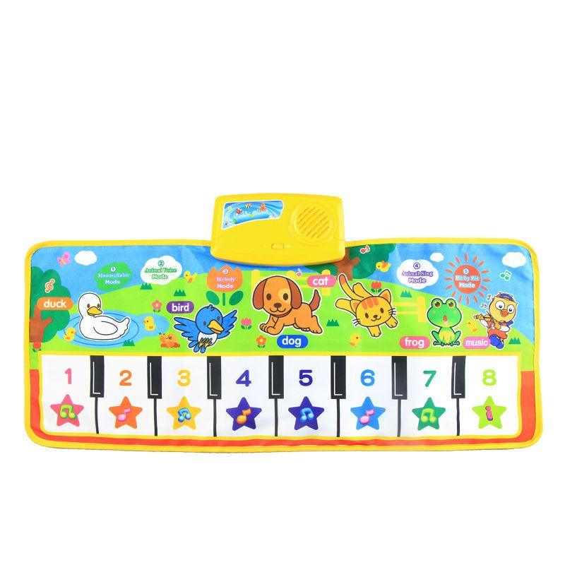 Trend New Baby Musical Mat Music Carpet Funny Animal Voice Singing Playing Music Piano Early Educational Learning Toys for Kids