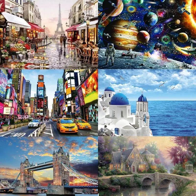 22 Styles New Puzzle 1000 Pieces For Adults Educational Game Toys Paper Adult Puzzles - STEVVEX Baby - baby, birthday gifts, brain teasers, christmas gifts, educational toys, fun, games for kids, gifts for kids, indoor games, mind storming, newyear gifts, puzzle, toys for kids - Stevvex.com