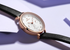 Stylish Womens Elegant With Double Zircon And Two Chronometer Day And Date Luxury Watch