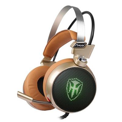 Proffesional Studio Gaming PC Headphones With LED Lights In Modern Luxury Metal Design For Gamers and DJ