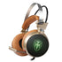 Proffesional Studio Gaming PC Headphones With LED Lights In Modern Luxury Metal Design For Gamers and DJ