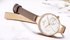 Elegant Women's Analog Quartz Watch With Leather Belt Waterproof Wristwatch Excellent Design Perfect Gift