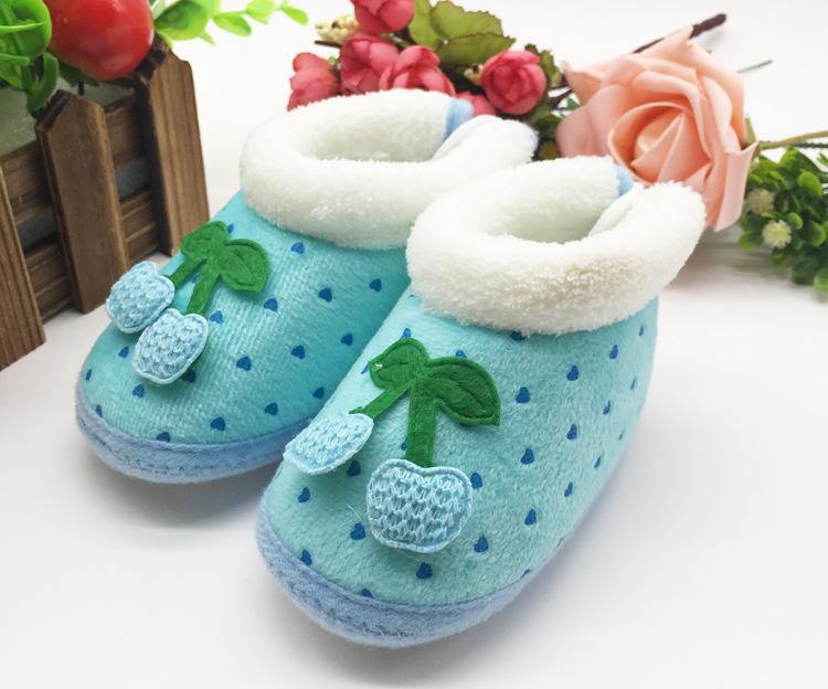 Unisex Winter Warm Baby Shoes 0-1 Year Old Anti-Slip Soft Bottom Toddler Children's Shoe