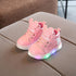 Girl LED Lights Shoes Flexible Casual Design Comfortable Soft Toddler Shoe For Running Walking Excellent Gift