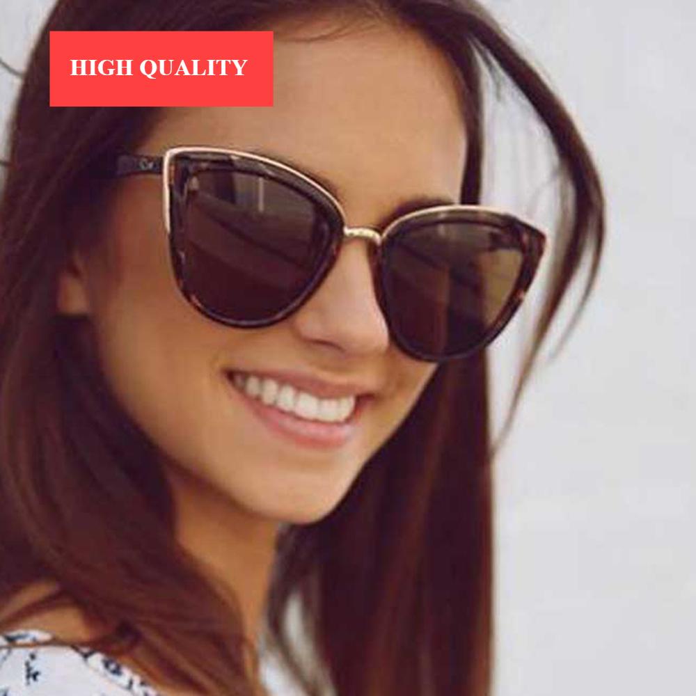 Luxury Modern Luxury Cateye  Woman Vintage Classic Gradient Lady Sunglassese  With  UV400 Protection