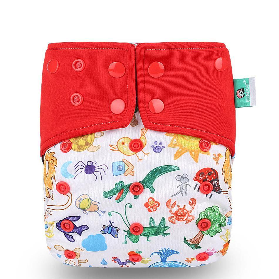 Trend New Print Eco-friendly Cloth Diaper Baby pocket Waterproof Cartoon Owl Baby Diapers Reusable Cloth Nappies For Baby and Kids