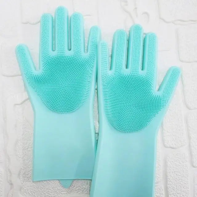 2PCS Cleaning Sponge Gloves Multifunction Silicone Cleaning Magic Gloves Dish Washing Gloves For Kitchen Household Plate Washing Reusable Cleaning Gloves For Housework - STEVVEX Kitchen - 2 pcs gloves, 740, cleaning gloves, Cleaning Gloves For Housework, dish washing gloves, Garden glove, gloves for kitchen, Housework Gloves, Kitchen, magic gloves, multifunction silicone gloves, plate washing gloves, Reusable Cleaning Gloves, reusable gloves, silicone cleaning gloves, sponge gloves - Stevvex.com