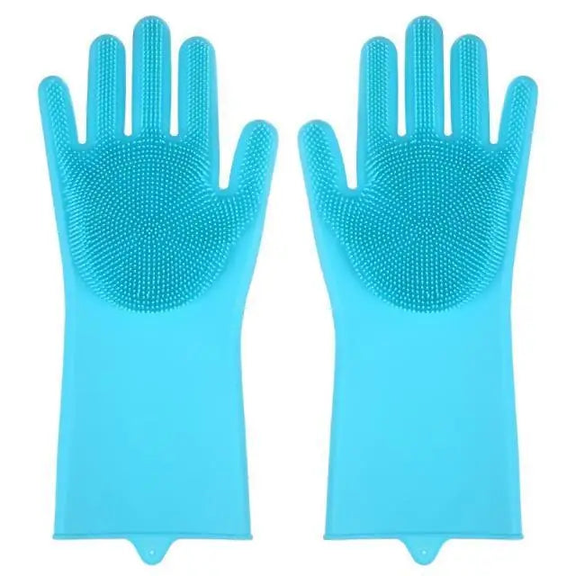 2PCS Cleaning Sponge Gloves Multifunction Silicone Cleaning Magic Gloves Dish Washing Gloves For Kitchen Household Plate Washing Reusable Cleaning Gloves For Housework - STEVVEX Kitchen - 2 pcs gloves, 740, cleaning gloves, Cleaning Gloves For Housework, dish washing gloves, Garden glove, gloves for kitchen, Housework Gloves, Kitchen, magic gloves, multifunction silicone gloves, plate washing gloves, Reusable Cleaning Gloves, reusable gloves, silicone cleaning gloves, sponge gloves - Stevvex.com